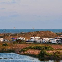 Kite flying over the beach at Port Aransas